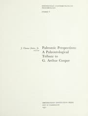 Tapa de Paleozoic perspectives: a paleontological tribute to G. Arthur Cooper