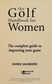 Tapa de The women's golf handbook