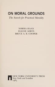 Tapa de On moral grounds
