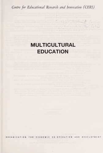 Tapa de Multicultural education