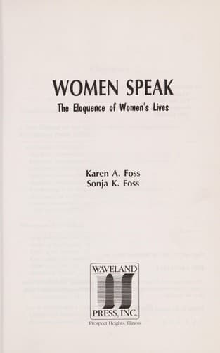 Tapa de Women speak