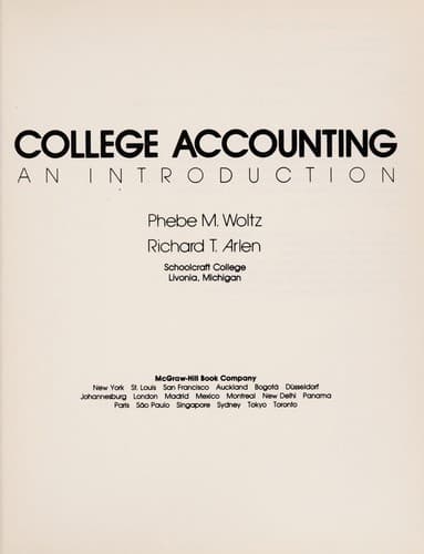 Tapa de College accounting