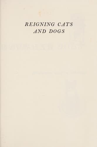 Tapa de Reigning cats and dogs
