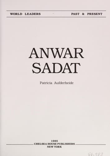 Tapa de Anwar Sadat
