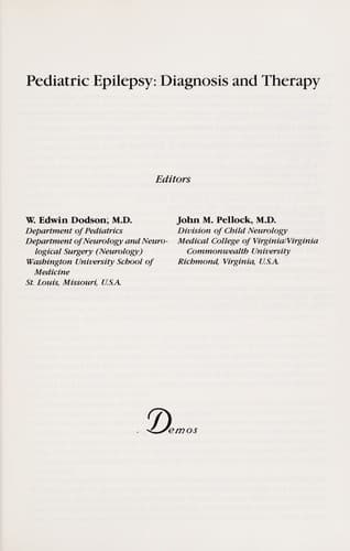 Tapa de Pediatric epilepsy