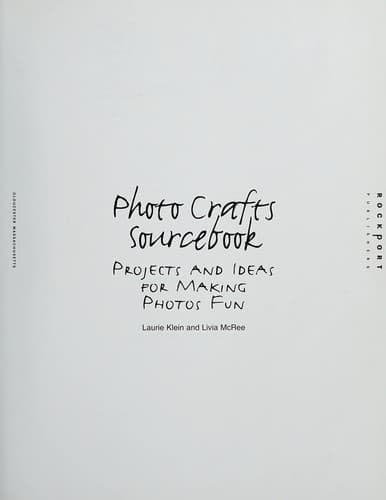 Tapa de Photo crafts sourcebook