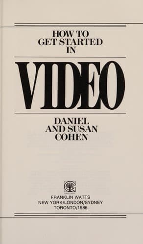 Tapa de How to get started in video