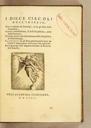 Tapa de I diece circoli dell'imperio