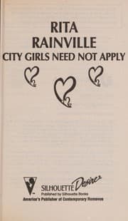 Tapa de City Girls Need Not Apply (Author'S 25th Book)