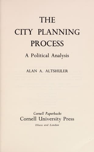 Tapa de The city planning process