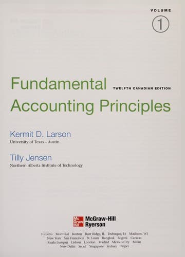 Tapa de Fundamental accounting principles