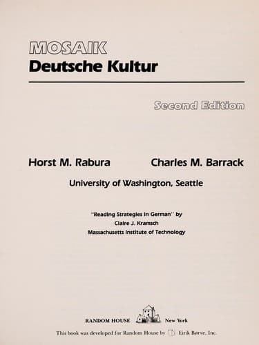 Tapa de Deutsche Kultur