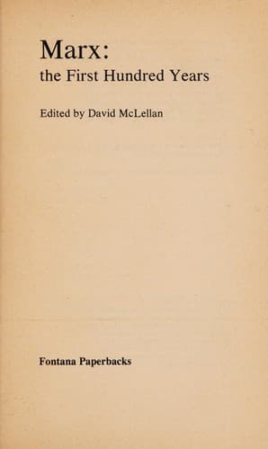 Tapa de Marx, the first hundred years