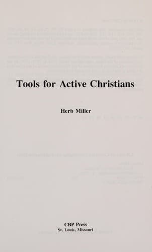 Tapa de Tools for active Christians