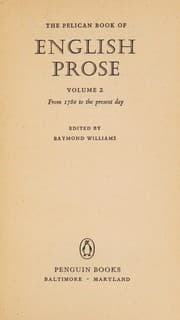 Tapa de The Pelican book of English prose
