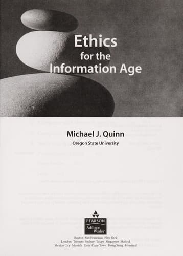Tapa de Ethics for the information age
