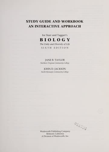 Tapa de Study guide and workbook
