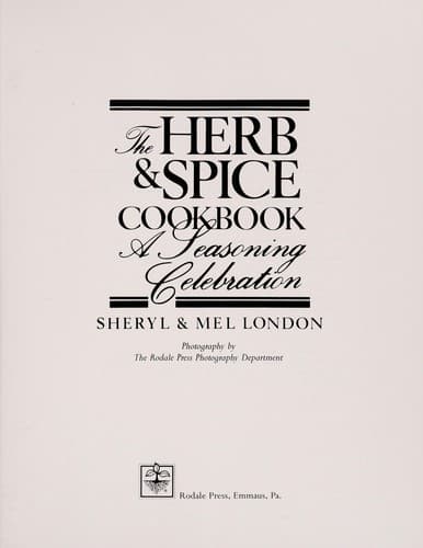 Tapa de The herb & spice cookbook