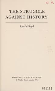Tapa de The struggle against history
