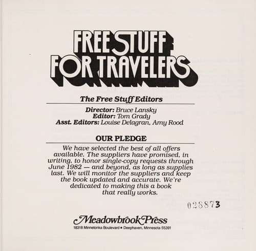 Tapa de Free stuff for travelers