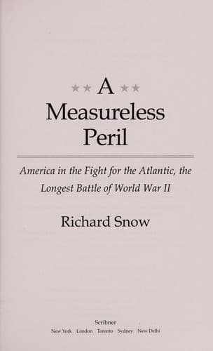 Tapa de A measureless peril