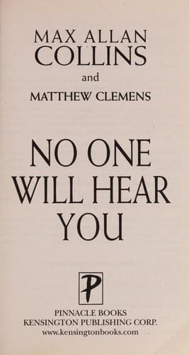 Tapa de No one will hear you