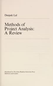 Tapa de Methods of project analysis