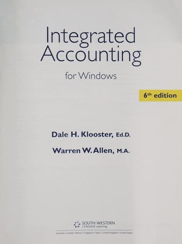 Tapa de Integrated accounting for Windows