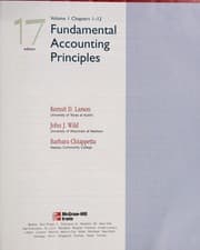 Tapa de Fundamental accounting principles