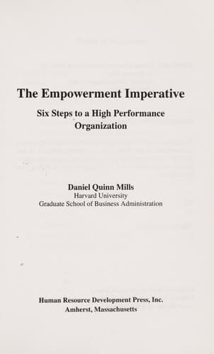 Tapa de The empowerment imperative