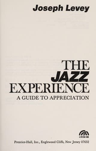 Tapa de The jazz experience