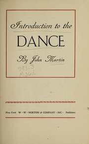 Tapa de Introduction to the dance