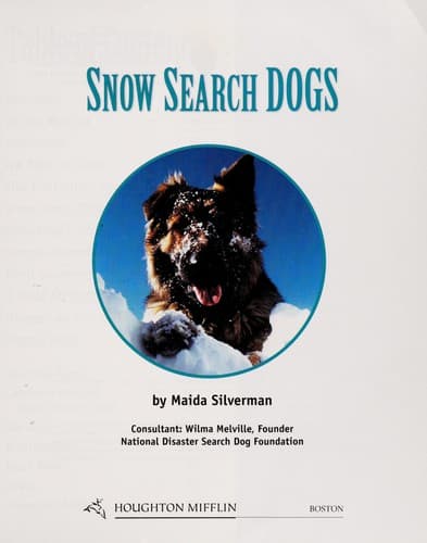 Tapa de Snow search dogs