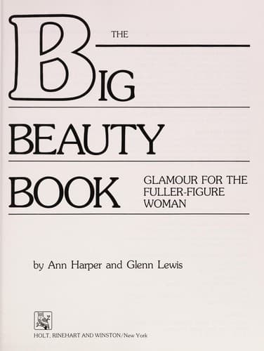 Tapa de The big beauty book