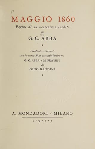 Tapa de Maggio 1860