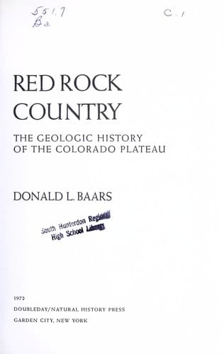 Tapa de Red rock country