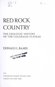 Tapa de Red rock country
