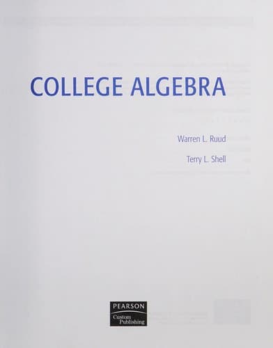 Tapa de College algebra