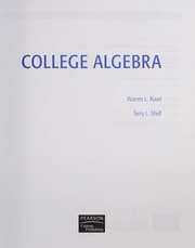 Tapa de College algebra
