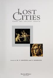 Tapa de Lost cities from the ancient world