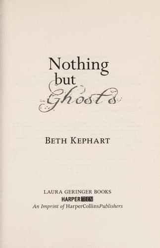 Tapa de Nothing but ghosts