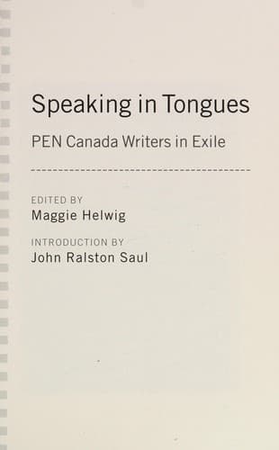 Tapa de Speaking in tongues