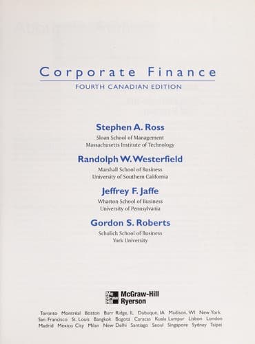Tapa de Corporate finance