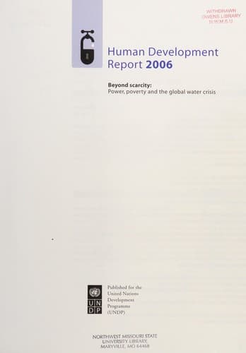 Tapa de Human development report 2006