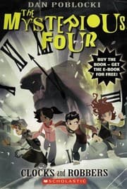 Tapa de Clocks and Robbers (The Mysterious Four #2)