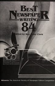 Tapa de Best newspaper writing 1984