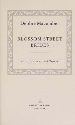 Tapa de Blossom Street brides