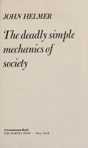 Tapa de The deadly simple mechanics of society
