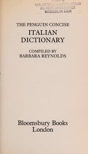 Tapa de The Penguin concise Italian dictionary