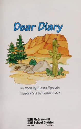 Tapa de Dear Diary